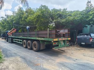 Vận chuyển thép chữ I Posco ra công trình